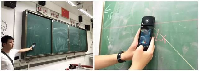 No special lamps are set up for the blackboard in the classroom