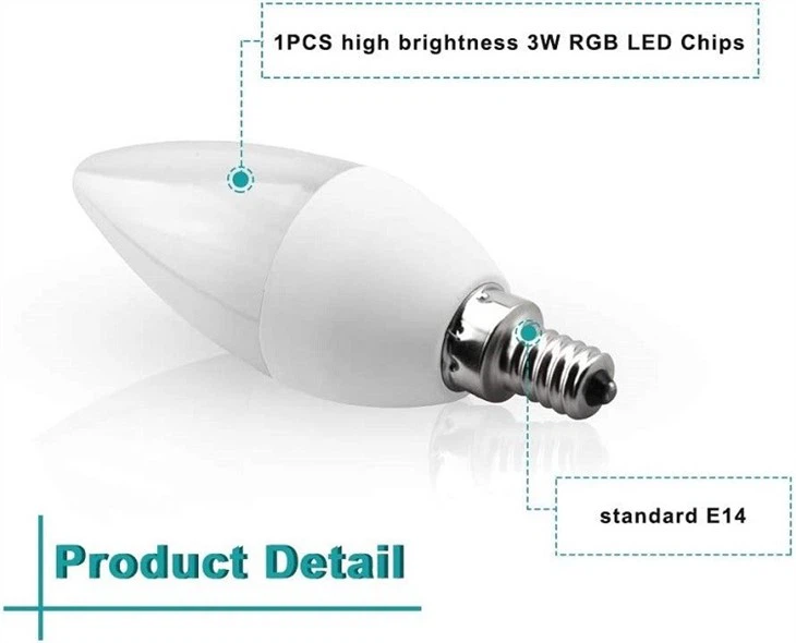 LED Candle Bulb detail