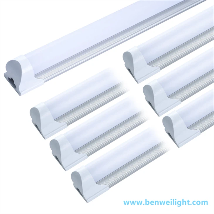 4FT ইন্টিগ্রেটেড T8 LED শপ লাইট: 24W 6500K লিঙ্কযোগ্য গ্যারেজ ফিক্সচার