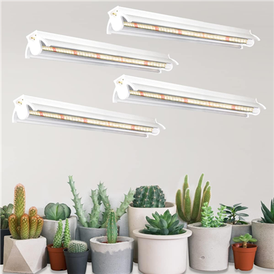 2 প্যাক 6000K LED হোয়াইট প্ল্যান্ট গ্রো লাইট ইনডোর