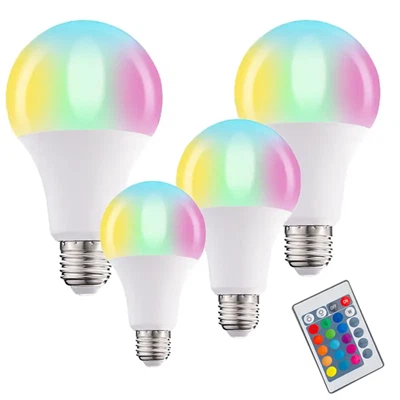 RGB রিমোট কন্ট্রোল স্মার্ট LED লাইট বাল্ব 9w E27 E26 B22 LED স্মার্ট বাল্ব