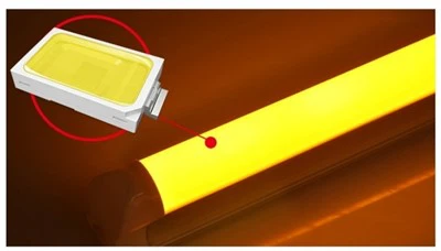 হলুদ অ্যান্টি-UV পোকা-প্রতিরোধী LED টিউব গ্লাস ইন্ডোর T8 Led Tube Lighting